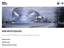 Tablet Screenshot of bmwgroup-dealers.co.za